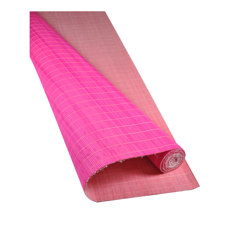 Tatami Bambou Fuschia 4.5mm sur Tissu 