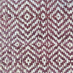 Bordeaux Diamond Raffia Rabane Langarana width 120cm