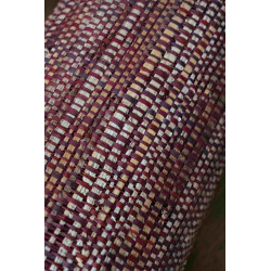 Tissage  Langarana Raphia et Banane Bordeaux -90cm