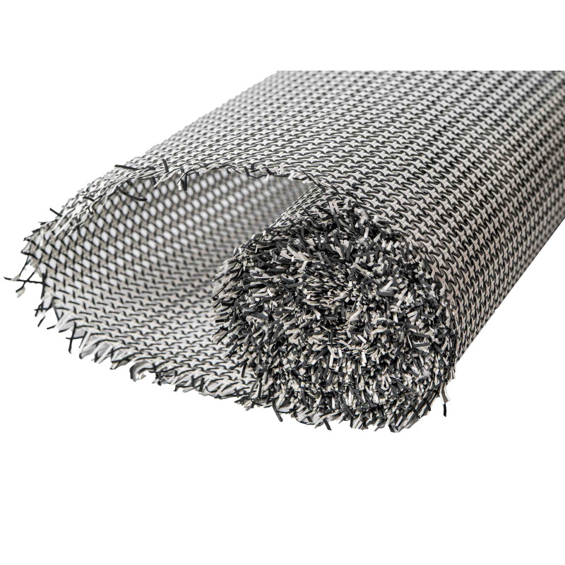 Cannage Francais Papier 1/2 Maille Noir et Blanc