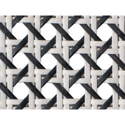 1/2 Mesh Paper Webbing Black and White