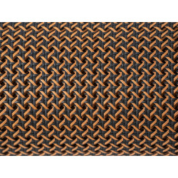 1/2 Mesh Paper Webbing Black and Caramel
