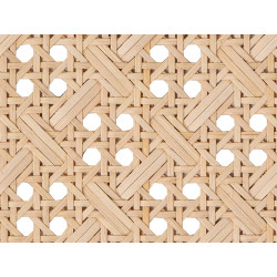 1/2 Mesh Cane Webbing Crossed Natural