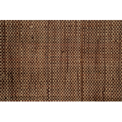 Mahogany and Natural Fine Raffia weaving