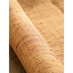 Natural & Burgundy fine Raffia weaving