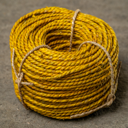 Cordon Végétal Torsadé  2.5/3mm  Jaune