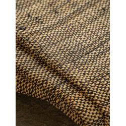 Natural & Indigo fine Raffia weaving