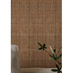 Natural & Burgundy fine Raffia weaving