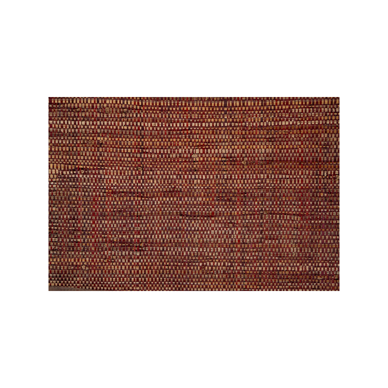 Tissage  Langarana Raphia et Banane Bordeaux -90cm