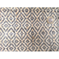 Grey Diamond Raffia Rabane Langarana Width 120cm