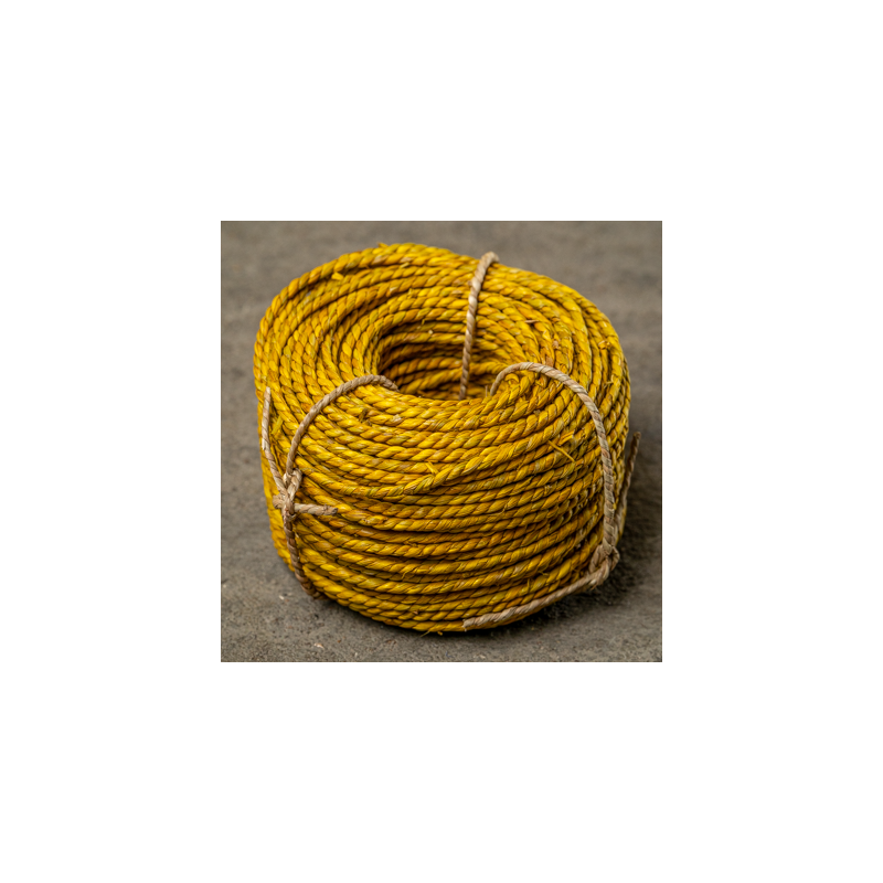 Cordon Végétal Torsadé  2.5/3mm  Jaune