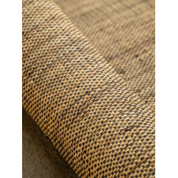 Natural & Indigo fine Raffia weaving