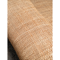 Herringbone Fine Raffia Weaving- Natural & Mahogany color for decorat