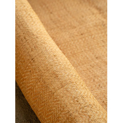 Natural and Rattan color Herringbone Fine Raffia Weaving