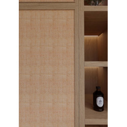 Herringbone Fine Raffia Weaving- Natural & Amber color for decoration