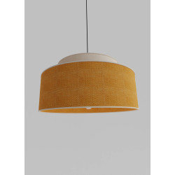 Natural and Rattan color Herringbone Fine Raffia Weaving