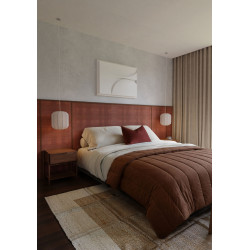 Mahogany Natural Rafia weaving for wall covering