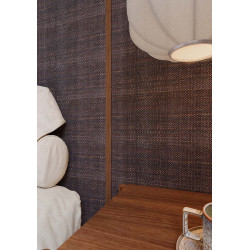 Charcoal Natural Raffia weaving for wall covering