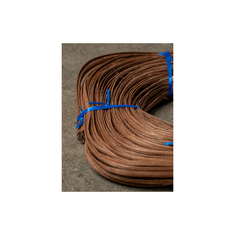 Brown flat oval core 