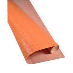 Bamboo mat Glued on textile 7mm Orange color 