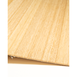 Natte Bambou Latte Droite 50mm Fumée sur Tissu