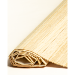 Natte Bambou 50mm Latte Droite sur Tissu