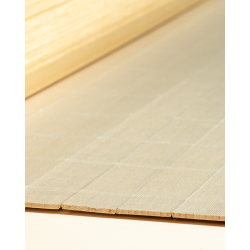 Natte Bambou 50mm Latte Droite sur Tissu
