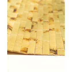 Tissage Bambou Latte Vert Tigré