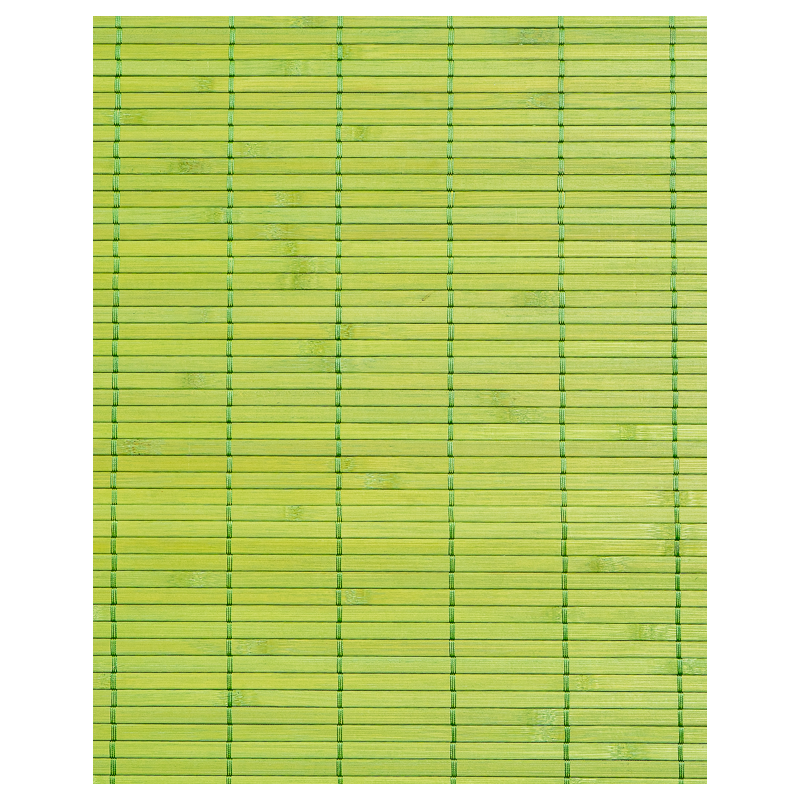 Natte Bambou Vert Anis 7mm sur Tissu