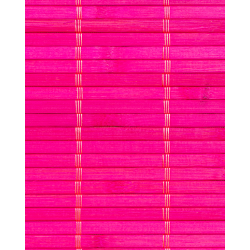 Natte Bambou Fuschia 7mm sur Tissu   