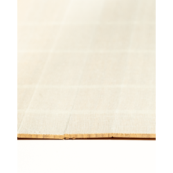 Natte Bambou Latte Droite 50mm Fumée sur Tissu