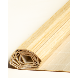 Natte Bambou 50mm Latte Droite sur Tissu