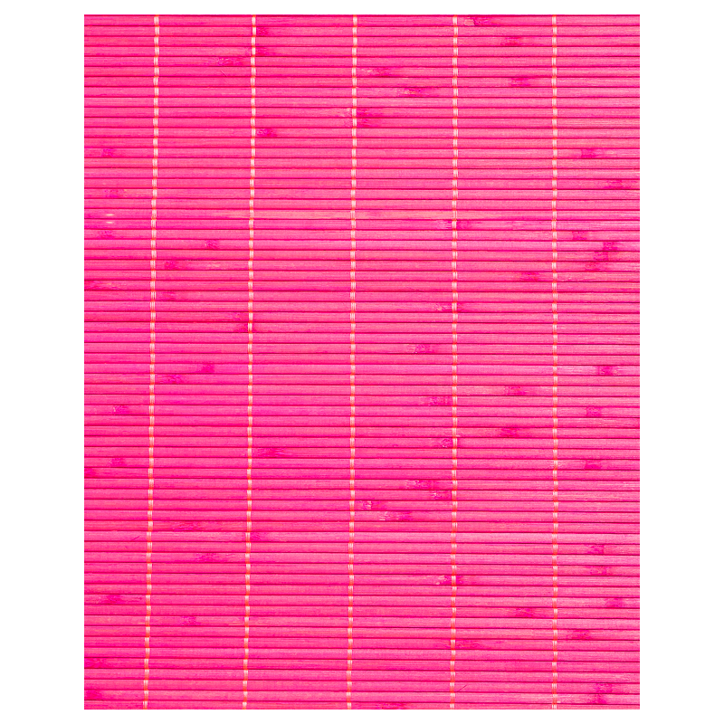 Tatami Bambou Fuschia 4.5mm sur Tissu 