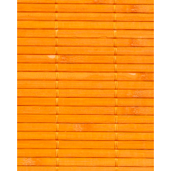 Natte Bambou Orange 7mm sur Tissu