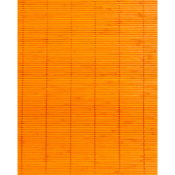 Tatami Bambou Orange 4.5mm sur Tissu