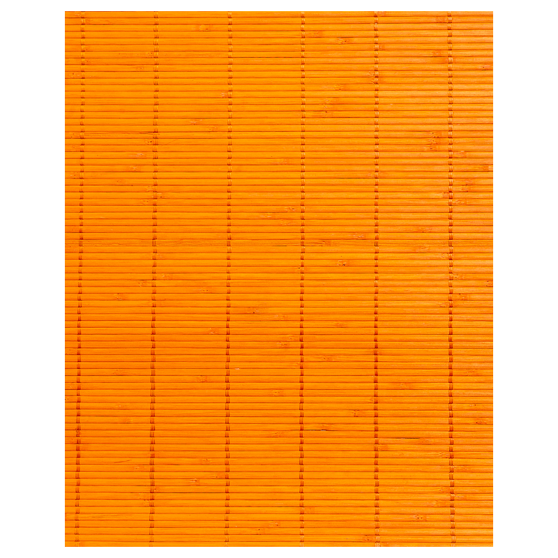 Tatami Bambou Orange 4.5mm sur Tissu