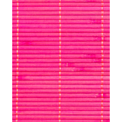 Tatami Bambou Fuschia 4.5mm sur Tissu 