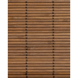 Wengé Tatami Bamboo mat 4.5 mm Glued on textile