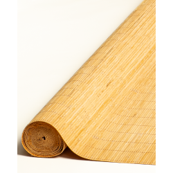 Tatami Bambou Fumé  4.5mm sur Tissu 