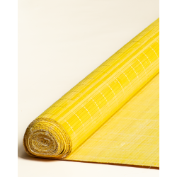 Natte Bambou Jaune 7mm sur Tissu  