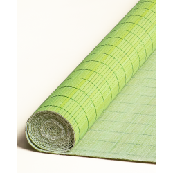 Natte Bambou Vert Anis 7mm sur Tissu