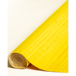 Tatami Bambou Jaune 4.5mm sur Tissu