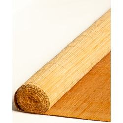 Tatami Bambou Fumé  4.5mm sur Tissu 