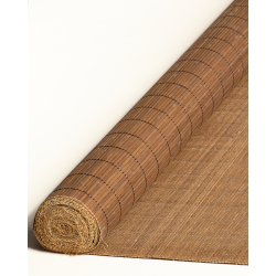 Wengé Tatami Bamboo mat 4.5 mm Glued on textile
