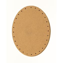 Plywood back oval