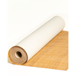 Natural & Amber Two-Tone Raffia Wall Covering