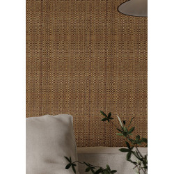 Natural & Coconut Two-Tone Raffia Wall Covering