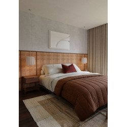 Natural & Coconut Two-Tone Raffia Wall Covering