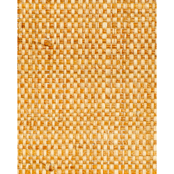 Tissage Raphia Bicolore Maille fine-Naturel & Ambre
