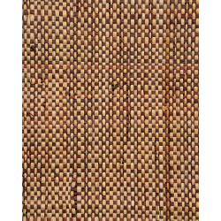 Tissage Raphia Bicolore Maille Fine-Naturel & Acajou